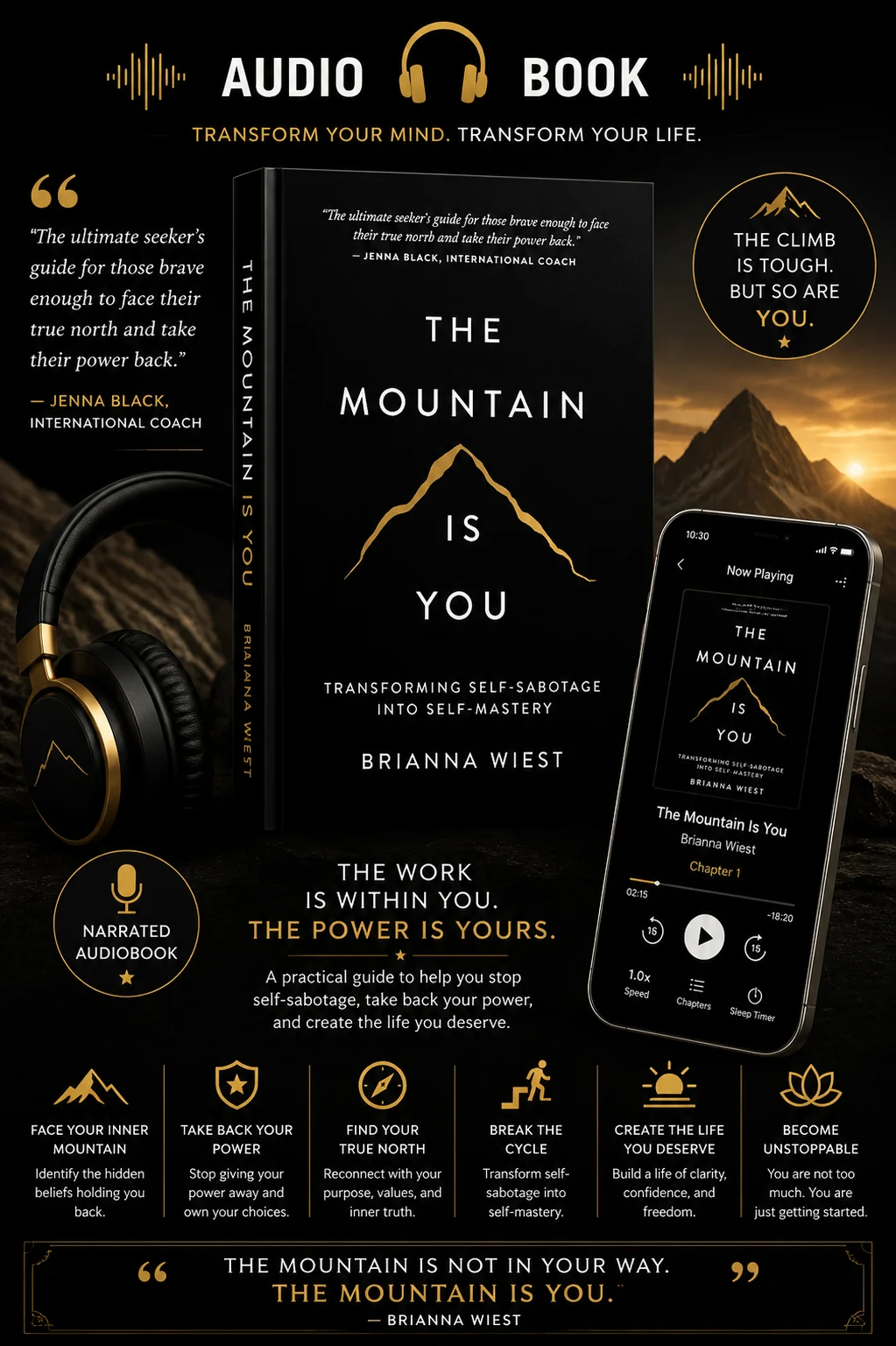 The Mountain Is You by Brianna Wiest (Audio Book)